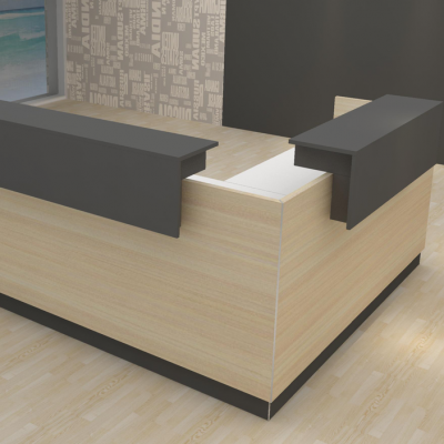 Small Wooden Front Counter Table Design Cheap Reception Desk for Sale